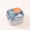 Fiambrera de Plástico para Estudiantes Calentamiento en Microondas Trabajador de Oficina Fiambrera Bento Cuadrada Juego de Vaso de Agua Caja de Fruta para Niños