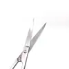 Tijeras pequeñas curvas de acero inoxidable tijeras para pegatinas de párpado doble 11.5cm maquillador con herramientas de belleza al por mayor