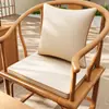 Sofá de caoba estilo chino con cojines de látex, cojines para sillas de madera maciza transpirables de algodón y lino, cojines de espuma para asiento y almohadas resistentes a la suciedad para sentarse durante mucho tiempo