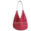 Bolsa feminina casual de 2025, bolsa de praia, bolsa de malha, bolsa oca, estilo boêmio, estilo de férias