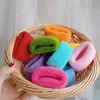 Tiktok Red ball head espesado anillo de toalla grueso cuerda para el pelo cuerda para el pelo tejido de lana sin dañar el pelo banda de goma sin costuras