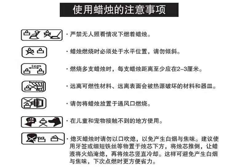 蜡烛注意事项
