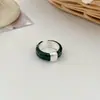 Anel Aberto de Camada Dupla Estilo Vintage para Mulheres, Sensação de Luxo Leve de Alta Qualidade, Anel para Dedo Indicador, Acessório de Joia