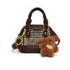 Bolso pequeño coreano para niños, con estampado de leopardo y cuadros, bandolera, accesorio para cambio de pintalabios, 2025