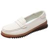 Mocasines cómodos de suela blanda con tacón de cuña antideslizantes, Slip-Ons, Casuales Diarios Versátiles para Pie Ancho, Zapatos tipo Beanie