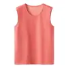 Colete acolchoado de veludo para mulheres de meia-idade e idosas, quente para outono e inverno, colete sem mangas para mães, blusa masculina, vovô