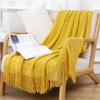 Manta para pie de cama de hotel y casa de huéspedes de estilo bohemio, manta para siesta de oficina, manta para sofá con aire acondicionado, manta tejida para sofá