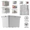 Caja de Almacenamiento Caja de Almacenamiento Extra Grande Caja de Almacenamiento para Ropa y Juguetes del Hogar con Tapa Caja con Capacidad Grande Portátil