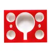 Algodón Perlado Flocado Rojo, Hecho a Medida por Fabricante de Guangzhou, Empaque de Algodón Espuma Ixpe, Personalización de Forro de Algodón Perlado Epe