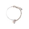 Pulsera de Corazón Doble Apilable para Mujer, Nuevo Modelo Coreano Dongdaemun 2026, Joyería de Pulsera de Cadena Empalmada con Forma de Corazón