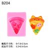 Beliscão Beliscão Rolo de Bolo Queijo Urso Molde de Silicone DIY Chocolate Donut Desenho Animado Pizza Assar Molde de Bolo