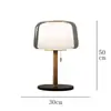 Lámpara de Mesa de Vidrio Decorativa para Sala de Estar, Lámpara de Mesita de Noche para Dormitorio, Lámpara de Diseñador de Lujo Minimalista Nórdico, Modelo Creativo
