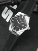 Reloj Personalizable para Hombre, Moderno Deportivo con Esfera en Forma de Diamante, Luminoso, Calendario Simple de Roble, Resistente al Agua, Reloj Genuino para Hombre