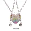 Collar Magnético de Letra de Unicornio con Puntadas de Amor de Diamante Cadena para Clavícula de Pareja Mejor Amigo Joyería para Mujer Fabricante Mayorista