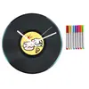 Netease Cloud Disco de Vinilo Graffiti DIY Cumpleaños Graduación Feliz Regalo Decoración Reloj Adorno Reloj