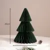 Decoração de Natal Árvore de Natal Pingente de Origami Americano Vitrine de Shopping Decoração de Mesa Enfeites Mini Árvore de Natal