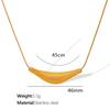 Colgante de Tubo Triangular de Arco de Viento Frío Europeo y Americano Collar de Arco de Acero de Titanio Colgante Irregular Plegado de Alto Sentido