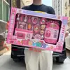 Casa de juegos para niños simulación de cocina comida juguetes de cocina niños y niñas agencia de intercambio de puntos inscripción caja de regalo traje