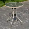Conjunto de mesa de chá e cadeiras de varanda de rattan sintético, cadeira de lazer externa para pátio, cadeira de jantar com encosto espessado, mesa externa