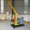 Guindaste Hidráulico Manual Pequeno de 1-2 Toneladas Guindaste Telescópico de Braço Único Máquina de içamento Móvel com Rotação de 360 Graus