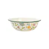 Balanza de esmalte de grado alimenticio, cuenco amasador grueso de estilo antiguo con tapa, lavabo de cocina para el hogar, lavabo de esmalte