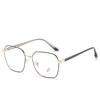 2020 Armazón de Lentes Planos Cara Redonda Retro Montura Completa Placa Marca Plata Moda Lentes Planos Armazón de Lentes