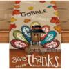 Mantel de Otoño Caliente de Acción de Gracias Transfronterizo Venta Directa de Fábrica Decoración de Mesa Aislante Antiincrustante Caminos de Mesa Estampados de Lino