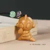 Sándalo Verde Tallado Ultraman Monstruo Pareja Cadena para Teléfono Móvil Colgante Madera Maciza Creativa Colgante para Bolsa Accesorios Personalizados para Hombres y Mujeres