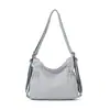 2026 Nova Moda de Verão Versátil Bolsa de Ombro Feminina Mochila Transversal Casual Simples Bolsa de Nylon Repelente à Água