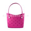 Bolsa de Playa Eva Estilo Coreano Ligera Gran Capacidad Bolsa de Agujeros Se Puede DIY Joyería Accesorios Estilo Vacaciones de Verano Bolsa Tote