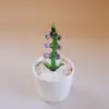 Zibo vidriado de colores adornos pequeños hechos a mano hoja de loto brotes de loto hongo rocío de lluvia maceta manualidades decorativas de escritorio