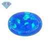 Anillo de piedra desnuda de ópalo sintético con forma de huevo de gema Huagang, cara de ópalo artificial, ópalo ovalado plano OP05