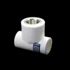 Adecuado para Accesorios de Tubería de Agua PPR, Gama Completa de Conectores para Agua Potable, Fusión en Caliente Roscas Internas y Externas de 6 Puntos, Codo de 20 Grados, Tes de 25 Grados, 4
