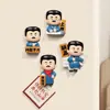 Imán de Nevera de Resina Lu Xun Pegatina Magnética Adornos de Decoración del Hogar Creativos Culturales y de Turismo Creativo Hecho a Mano Regalos para Oficina Estudiantes