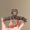 Novo Presilha de Cabelo de Cristal de Luxo para Mulheres 2026, Piranha de Cabelo de Alto Padrão para a Parte de Trás da Cabeça, Acessório de Cabelo