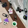 Nuevo Llavero Oscuro de Halloween Ojos Burlones Calabaza Pequeña Negra Fantasma Globo Ocular Murciélago Colgante Colgante