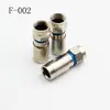 Conector Coaxial Impermeable Tipo F Extruido Estándar Británico Conector Tipo F Prensado en Frío