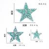 Zhao Shun Pentagrama Colorido Strass Pasta Adesivo Hot Melt Resina Broca Figura DIY Sapato Bolsa Roupa 4cm Estrelas de Broca