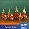 Decoração de cabaça de latão com tampa aberta Oito-quadrado Laicai cabaça de cobre Kirin Ruyi cabaça de cobre NAFU cabaça atacado