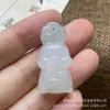 Pingente de Jade do Zodíaco Natural de Tianshan Pingente de Jade do Zodíaco Colar de Corrente de Suéter de Jade para Homens e Mulheres