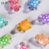 Tortuga luminosa de dibujos animados creativa nariz pequeña ga par océano ciego paisajismo decoración diy mini adornos pequeños al por mayor