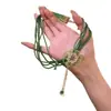 Colar de Franja com Contas Florais Verdes Fresco e Elegante, Moderno e Versátil, com um Design Refinado e um Elegante Colar Floral Verde