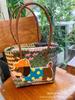 Bolso de Mano para Mujer Gatito Lindo Color Café, Bolso de Hombro, Bolso Tote, Bolsa de Regalo, Estilo Fresco de Verano