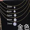 Accesorios DIY Plata de Ley S925 Collar Pulsera Colgante de Perla Pequeña Montura Vacía Cable de Acero Hilo de Pescar Colgante Dinámico Colgante de Diamante