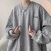 Sudadera para Hombre con Estampado de Letras, Corte Ajustado, Marca de Moda, Estilo Primavera y Otoño, Top de Celebridad de Internet, Tendencia 2026