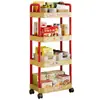 Estante Móvil para Sala de Estar, Sofá de Pie, Almacenamiento de Snacks para Dormitorio, Carrito Multicapa para Dormitorio, Bonito Estante de Almacenamiento para Uso Doméstico