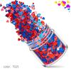 Lentejuelas para uñas con diseño de corazón de melocotón fluorescente mixto, 12 colores, punta de onda mate, joyería para uñas, pegatinas de diamantes para uñas