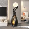 Adorno de arte abstracto de gran tamaño para piso, luz de lujo, mueble de TV de alta gama para sala de estar, decoración del hogar, regalos de inauguración de la casa.