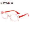 Nuevas Gafas Antiluz Azul de Silicona para Niños, Espejo Plano Ligero, Moda, Aprendizaje, Juego, Montura Cuadrada
