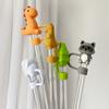 Tapa de Silicona para Popote Forma de Animal Terrestre Elefante Panda Tapón de Polvo Grado Alimenticio Fábrica Mayorista Stock Listo Se Puede Personalizar